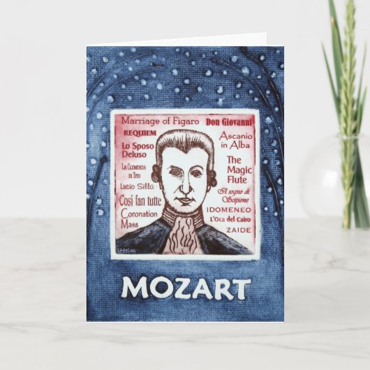 MOZART KARTE (Vorderseite)