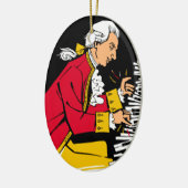 Mozart Keramik Ornament (Links)