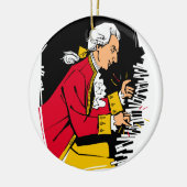 Mozart Keramik Ornament (Links)