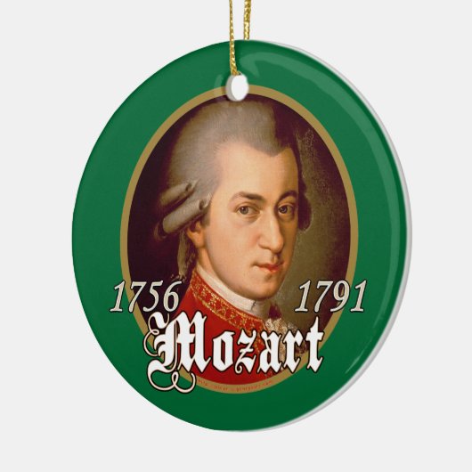 Mozart Keramikornament (Links)