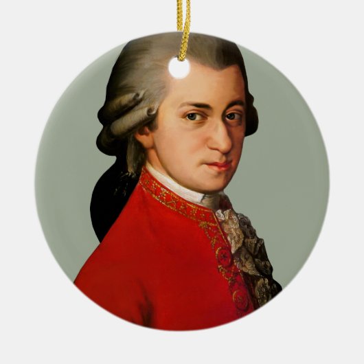 Mozart Keramikornament (Vorne)