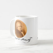 Mozart-Komponist Portrait Elegante Klassische Musi Kaffeetasse (Vorderseite Links)