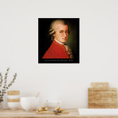 Mozart "Liebe Liebe Liebe" Zitat-Poster Poster (Küche)
