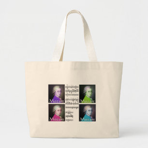 Mozart-Liebhaber-Geschenke Jumbo Stoffbeutel