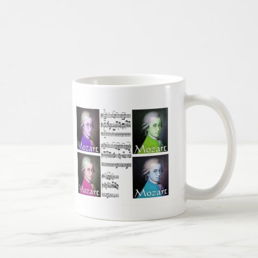 Mozart-Liebhaber-Geschenke Kaffeetasse (Rechts)