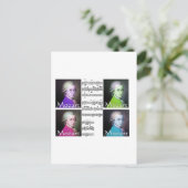 Mozart Lovers Geschenke Postkarte (Stehend Vorderseite)