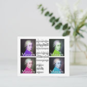 Mozart Lovers Geschenke Postkarte (Stehend Vorderseite)