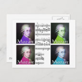 Mozart Lovers Geschenke Postkarte (Vorne/Hinten)