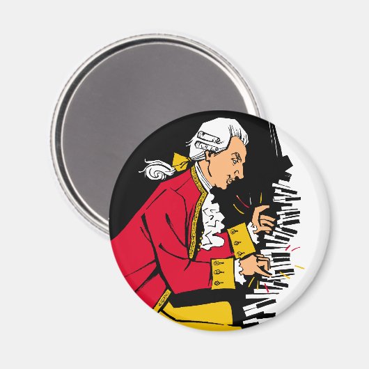 Mozart Magnet (Vorderseite/Rückseite)