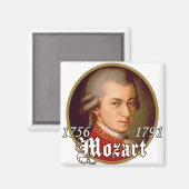Mozart Magnet (Vorderseite/Rückseite)