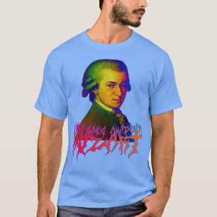 Mozart Metal Gefärbte Krawatte Wolfgang Amadeus Mo T-Shirt