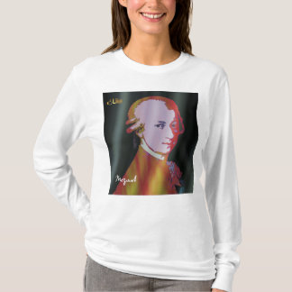 Mozart mit "Wie"-grafischem T - Shirt