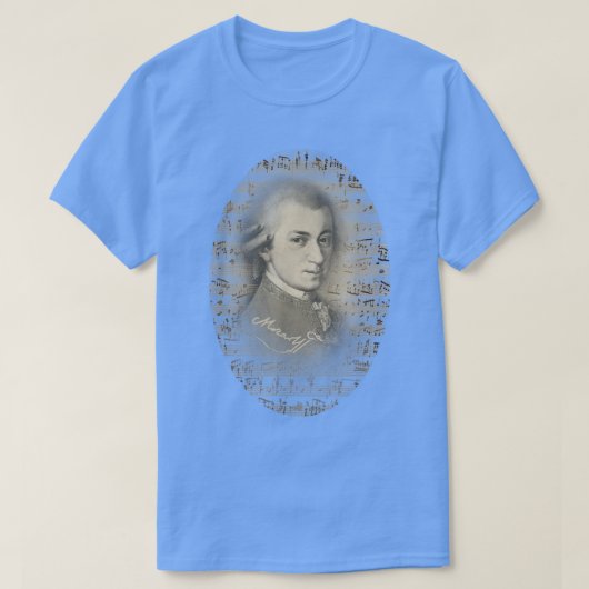 Mozart Mozart Portrait Classic Music Lover Geschen T-Shirt (Design vorne)