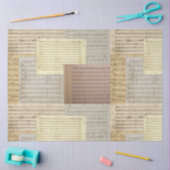 Mozart Music Manuskript-Medaille Seidenpapier (Basteln)