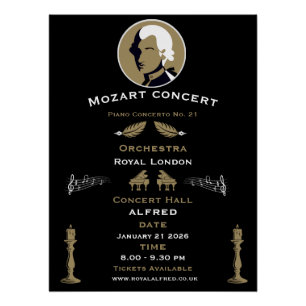 Mozart-Musikkonzert Poster