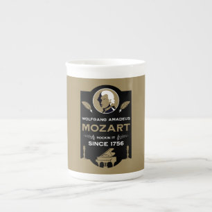 Mozart Musikliebhaber-Geschenk Porzellantasse