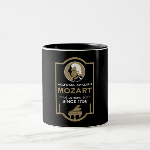 Mozart Musikliebhaber-Geschenk Zweifarbige Tasse