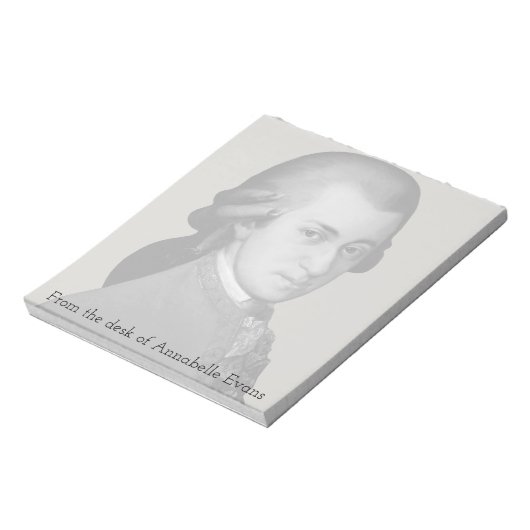 Mozart Notizblock (Rotiert)