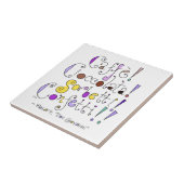 Mozart Opera Kaffee und Schokolade Hand Lettisch Fliese (Seite)