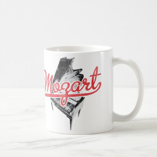 Mozart - österreichischer Komponist-Musiker Kaffeetasse (Rechts)