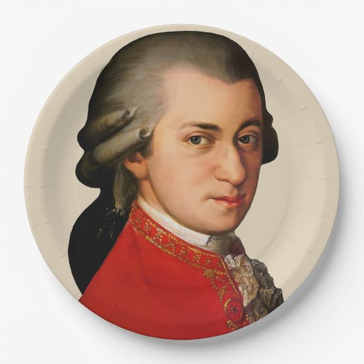Mozart Pappteller (Vorderseite)