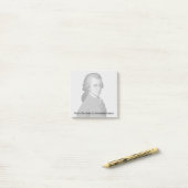 Mozart-Personal Post-it Klebezettel (Auf Schreibtisch)