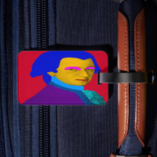 Mozart Pop Art Luggage Tag Gepäckanhänger