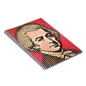 Mozart-Portrait im BAUHAUS-Stil Notizblock (Rechte Seite)