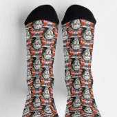 Mozart Portrait Musikergeschenk Socken (Oben)