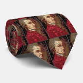 Mozart-Porträt Krawatte (Gerollt)