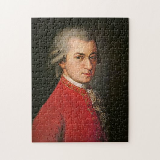 Mozart-Porträt Puzzle (Vertikal)