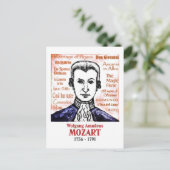 Mozart Postkarte (Stehend Vorderseite)