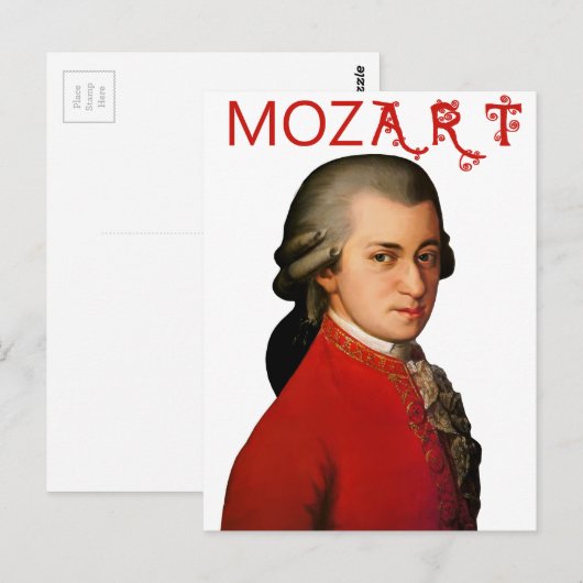 mozART Postkarte (Vorne/Hinten)