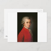 Mozart Postkarte (Vorne/Hinten)