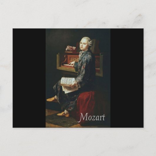 Mozart Postkarte (Vorderseite)
