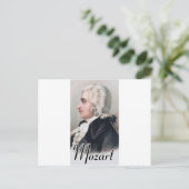 Mozart Postkarte (Stehend Vorderseite)