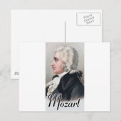 Mozart Postkarte (Vorne/Hinten)