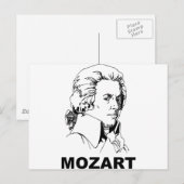 Mozart Postkarte (Vorne/Hinten)