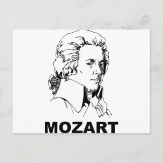 Mozart Postkarte