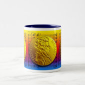 MOZART-REGENBOGEN-MEDAILLON-TASSE ZWEIFARBIGE TASSE (Mittel)