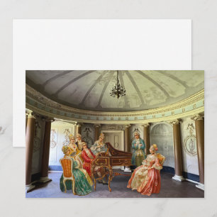 Mozart spielt Cembalo Flat Holiday Card Feiertagskarte