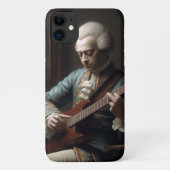 Mozart spielt E-Gitarre Case-Mate iPhone Hülle (Rückseite)