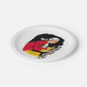 Mozart spielt Klavier Pappteller (Schrägansicht)