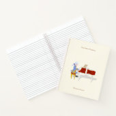 Mozart spielt Klaviermusiker Personalisiert Notizblock (Innenseite)