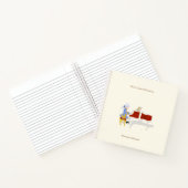 Mozart spielt Klaviermusiker Personalisiert Notizblock (Innenseite)