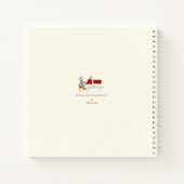 Mozart spielt Klaviermusiker Personalisiert Notizblock (Rückseite)