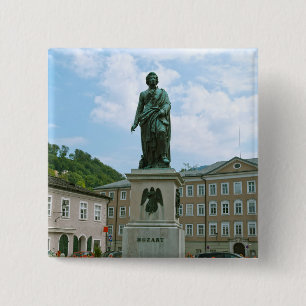 Mozart-Statue in Salzburg Button
