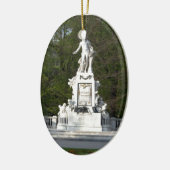 Mozart-Statue Keramik Ornament (Links)