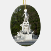 Mozart-Statue Keramik Ornament (Hinten)