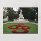 Mozart-Statue Postkarte (Vorderseite)